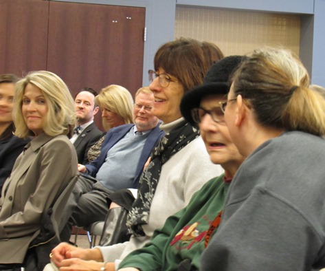 Audience members listened to Sen. Jerry Moran's town hall forum Monday at Donnelly College, Kansas City, Kan. (Staff photo by Mary Rupert)