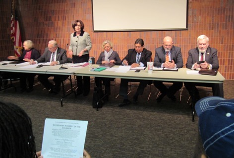 Legislators representing Wyandotte County answered questions Jan. 5 at a forum at the library. (Staff photo by Mary Rupert)