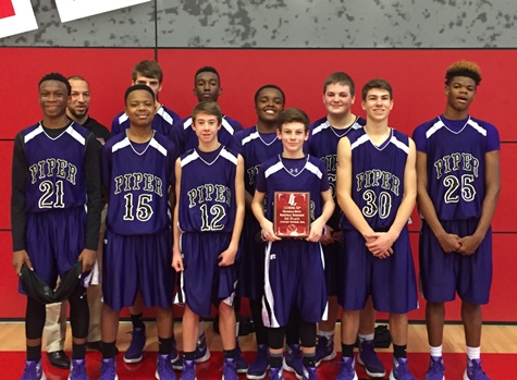 Piper freshmen took first place at the Lansing boys basketball tournament. (Piper photo)