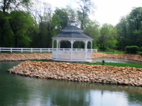 A little pond sits on the Wine Barn property on North 119th. (File photo from 2014 by William Crum)