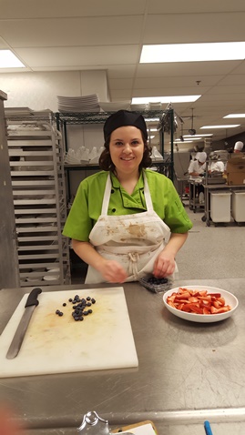 Miranda Hankinson will be preparing food  at the  Sporting KC home opener March 12 at Children's Mercy Park in Kansas City, Kan. (Photo by William Crum)