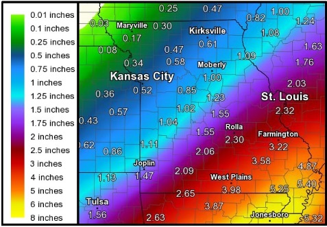 Thunderstorms will be possible throughout the weekend and next week, according to the National Weather Service. (National Weather Service graphic)