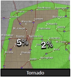 The tornado threat will quickly decrease with time and eastward progress of the storm. (National Weather Service graphic)