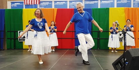 The Tikvah Dancers of Israel performed April 16 at the Wyandotte County Ethnic Festival at Kansas City Kansas Community College. (Photo by William Crum)