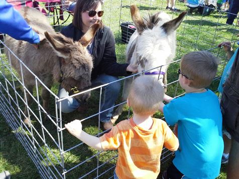 Barnyard Babies continues at the National Agricultural Center and Hall of Fame, 126th and State, Bonner Springs, through 3 p.m. on Saturday, April 23. This event kicks off the year for the Ag Hall. Children enjoyed meeting calves, piglets, chicks, kids and more baby animals. There were also train rides and hands-on activities for children. There is an admission charge. For more information, visit www.aghalloffame.com. (Photo by Steve Rupert)