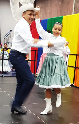 Rosemary's Fiesta Mexicana performed April 16 at the Wyandotte County Ethnic Festival at Kansas City Kansas Community College. (Photo by William Crum)