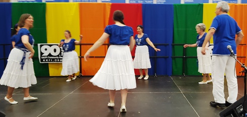 The Tikvah Dancers of Israel performed April 16 at the Wyandotte County Ethnic Festival at Kansas City Kansas Community College. (Photo by William Crum)