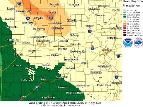 Rainfall totals (National Weather Service graphic)