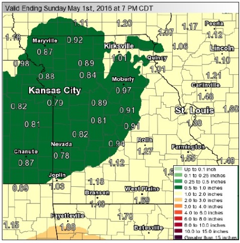 More rain is expected Friday night and Saturday. (National Weather Service graphic)