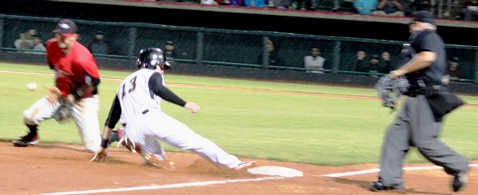 More action from the T-Bones' season opener Thursday at CommunityAmerica Ballpark in Kansas City, Kan.