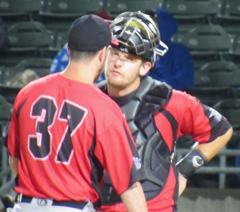 More action from the T-Bones' season opener Thursday at CommunityAmerica Ballpark in Kansas City, Kan.