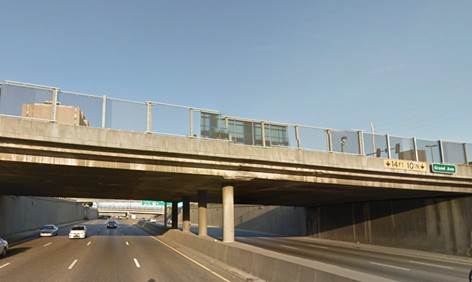 The Grand Avenue Bridge over I-670 was closed this morning for inspection.