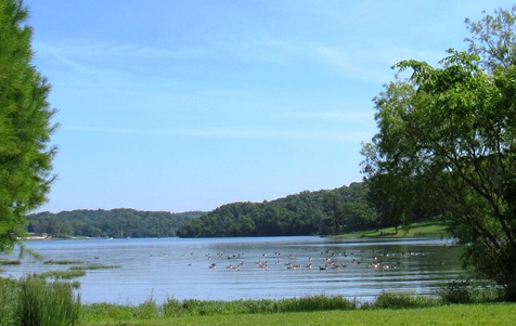 Boating, fishing, walking, bicycling and picnicking -- or just enjoying the scenery --were just some of the activities on Monday, May 30, Memorial Day at Wyandotte County Lake Park in Kansas City, Kan. After a dry morning, there were some afternoon showers, and now has moved out of the area. There is another chance for rain and storms on Tuesday, followed by dry weather. 