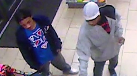 University of Kansas police at the KU Medical Center released this photo today of two persons of interest in connection with the robbery of two women in a parking lot. Anyone with information may call the KU police department.