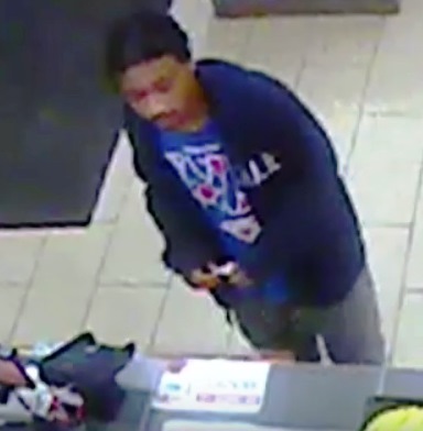 University of Kansas police at the KU Medical Center released this photo today of a person of interest in connection with the robbery of two women in a parking lot. Anyone with information may call the KU police department.