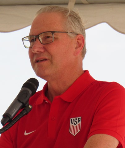 Dan Flynn of U.S. Soccer said he would like to bring a world championship title to the United States. (Staff photo by Mary Rupert)