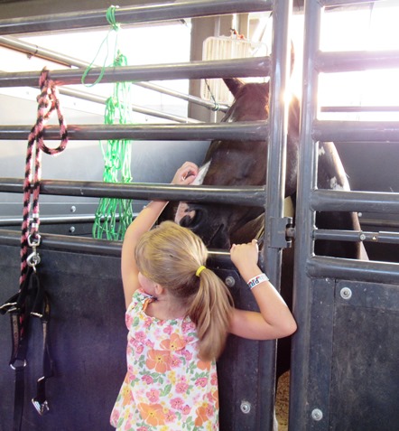 4-H members entered animals at the Wyandotte County Fair. (Staff photo by Mary Rupert)