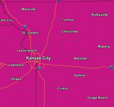 An excessive heat warning is in effect today through Sunday evening. (National Weather Service graphic)