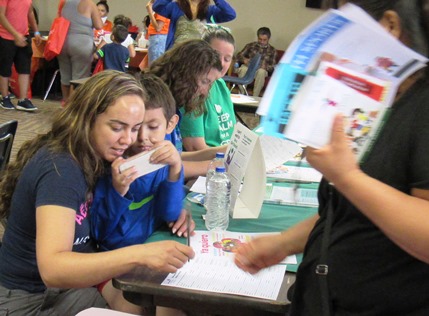 More scenes from the Back-to-School Fair today at Kansas City Kansas Community College. (Staff photo)