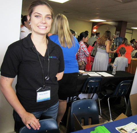 More scenes from the Back-to-School Fair today at Kansas City Kansas Community College. (Staff photo)