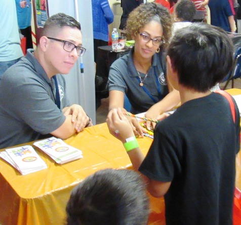 More scenes from the Back-to-School Fair today at Kansas City Kansas Community College. (Staff photo)