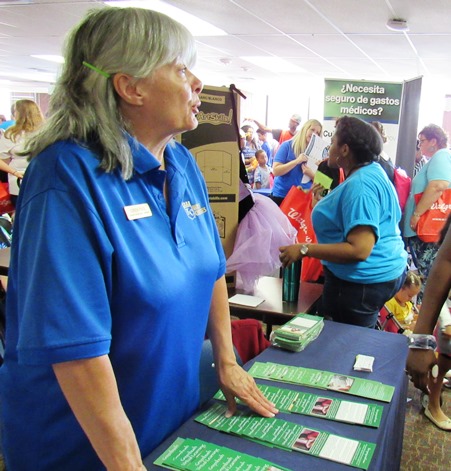 More scenes from the Back-to-School Fair today at Kansas City Kansas Community College. (Staff photo)