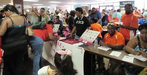 More scenes from the Back-to-School Fair today at Kansas City Kansas Community College. (Staff photo)