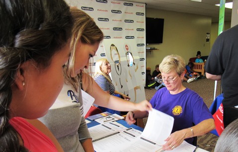 More scenes from the Back-to-School Fair today at Kansas City Kansas Community College. (Staff photo)