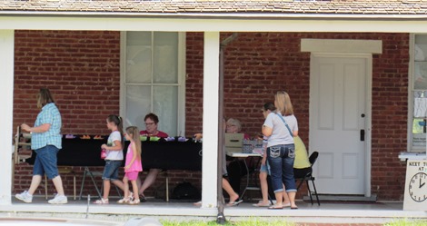 Tours of the historic Grinter House were available on Saturday, for a fee. Grinter Place, a state historic museum, is at 78th and K-32 in Kansas City, Kan. (Staff photo)