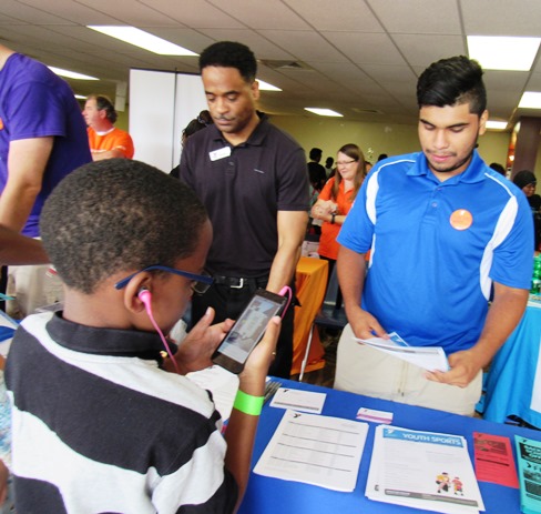 More scenes from the Back-to-School Fair today at Kansas City Kansas Community College. (Staff photo)