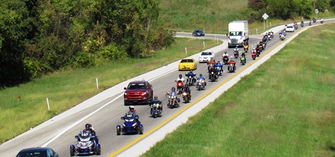 Motorcyclists were raising funds for the March of Dimes on Sunday in Wyandotte County in the Bikers for Babies charity event.