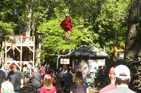 Renaissance Festival’s newest attraction: Ziplining.