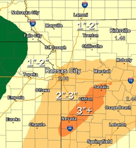 Forecast rainfall totals through Friday night. (National Weather Service graphic)