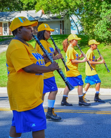 Members of the Schlagle High School Marching Band marched in the Leavenworth Road Parade on Sept. 18. (Photo by Brian Turrel)