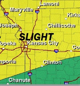 Severe weather outlook for Friday afternoon and evening. (National Weather Service graphic)