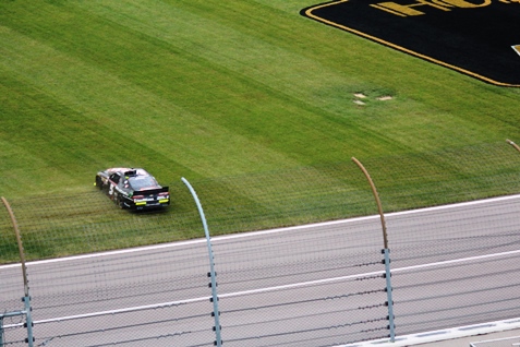 Racing action from the NASCAR XFINITY Series Kansas Lottery 300 race Saturday at the Kansas Speedway in Kansas City, Kan. (Fan photo)