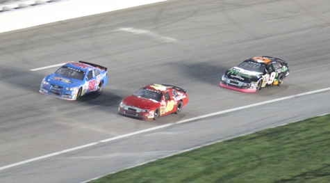 Racing action from Friday night’s ARCA Kansas 150 race at the Kansas Speedway, Kansas City, Kan. (Fan photo) 