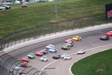 Racing action from the NASCAR XFINITY Series Kansas Lottery 300 race Saturday at the Kansas Speedway in Kansas City, Kan. (Fan photo)