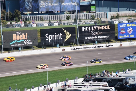 Racing action from Sunday's Hollywood Casino 400 Sprint Cup Series race at Kansas Speedway in Kansas City, Kan. (Fan photo) 