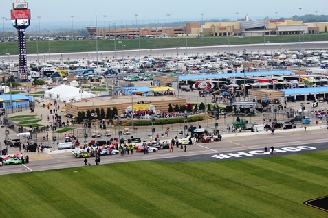 Racing action from the NASCAR XFINITY Series Kansas Lottery 300 race Saturday at the Kansas Speedway in Kansas City, Kan. (Fan photo)