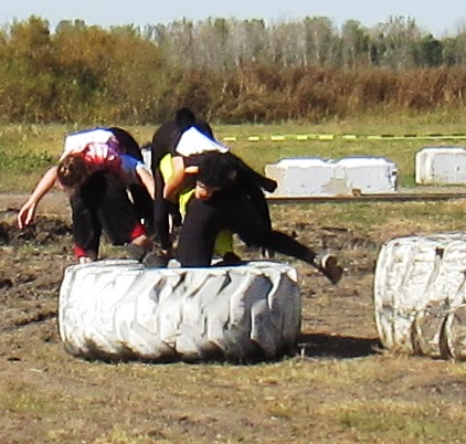 Participants in the event faced an obstacle course. (Staff photo)