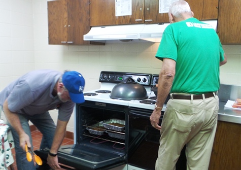 Chief cooks for the safe Halloween event Oct. 31 at the Eisenhower Recreation Center, 2901 N. 72nd St., Kansas City, Kan. The event was sponsored by the Leavenworth Road Association and the Wyandotte County Parks Department. (Photo from LRA)