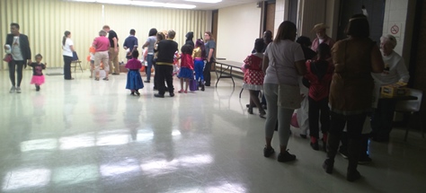 Children played games at the safe Halloween event Oct. 31 at Eisenhower Recreation Center, 2901 N. 72nd St., Kansas City, Kan. The event was sponsored by the Leavenworth Road Association and the Wyandotte County Parks Department. (Photo from LRA)