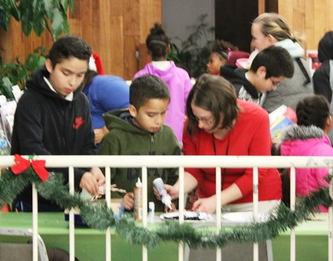 More scenes from the holiday lighting ceremony Friday night at Kansas City, Kan., City Hall. (Photo by Steve Rupert)