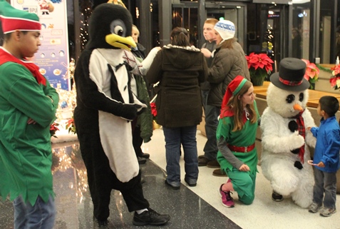 More scenes from the holiday lighting ceremony Friday night at Kansas City, Kan., City Hall. (Photo by Steve Rupert)