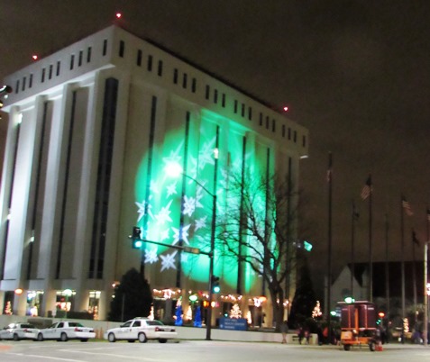 More scenes from the holiday lighting ceremony Friday night at Kansas City, Kan., City Hall. (Staff photo by Mary Rupert)