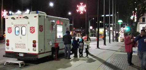 More scenes from the holiday lighting ceremony Friday night at Kansas City, Kan., City Hall. (Staff photo by Mary Rupert)