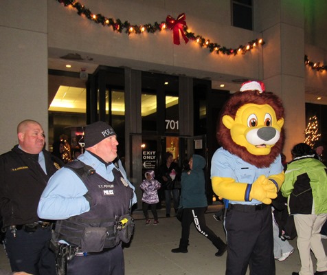 More scenes from the holiday lighting ceremony Friday night at Kansas City, Kan., City Hall. (Staff photo by Mary Rupert)