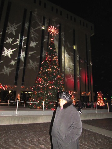 More scenes from the holiday lighting ceremony Friday night at Kansas City, Kan., City Hall. (Staff photo by Mary Rupert)