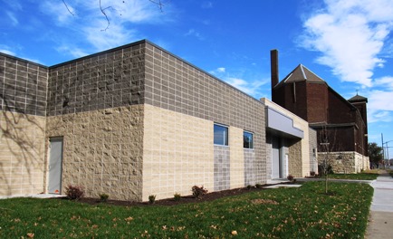 The new Cross-Lines building is at Shawnee Avenue and South Coy in Kansas City, Kan. (Staff photo by Mary Rupert)